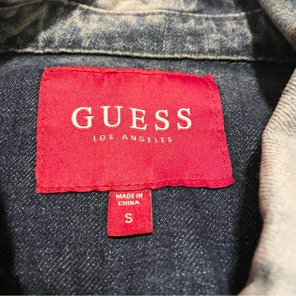 GUESS Women’s Denim Jean Jacket Size Small - Picture 3 of 16